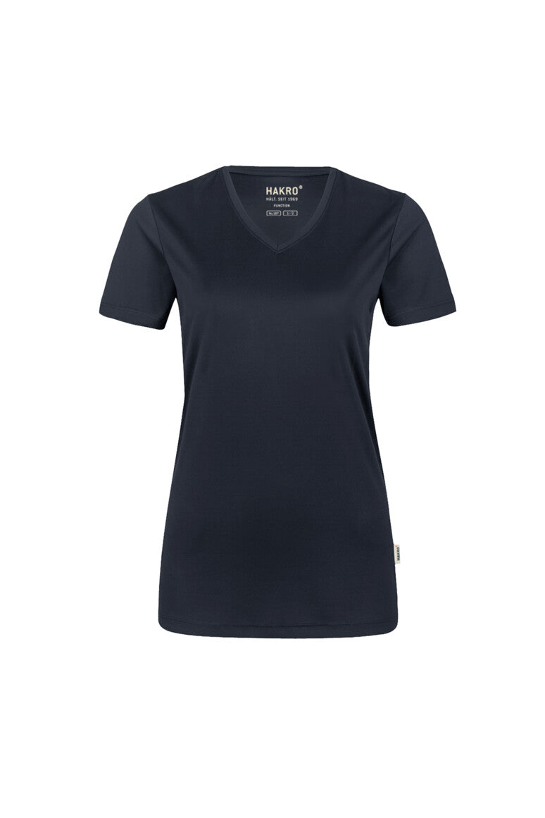 HAKRO Damen V-Shirt COOLMAX® (0187)