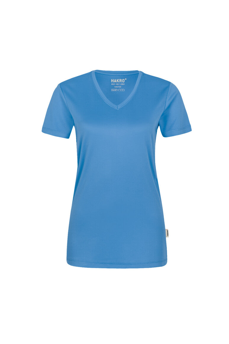 HAKRO Damen V-Shirt COOLMAX® (0187)