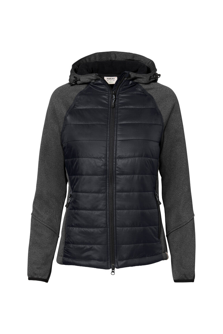 HAKRO Damen Kapuzen-Hybridjacke Contrast (0265)