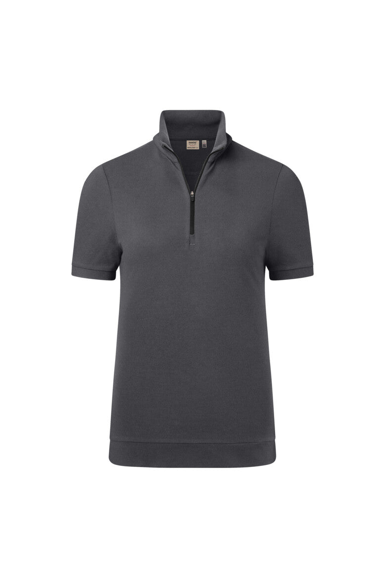 HAKRO Damen Zip-Shirt Piqué MIKRALINAR® ECO (0334)