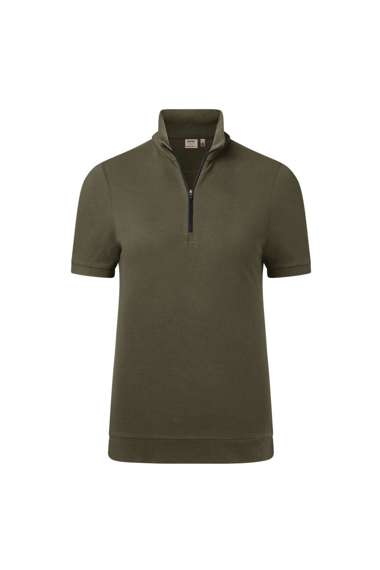 HAKRO Damen Zip-Shirt Piqué MIKRALINAR® ECO (0334)