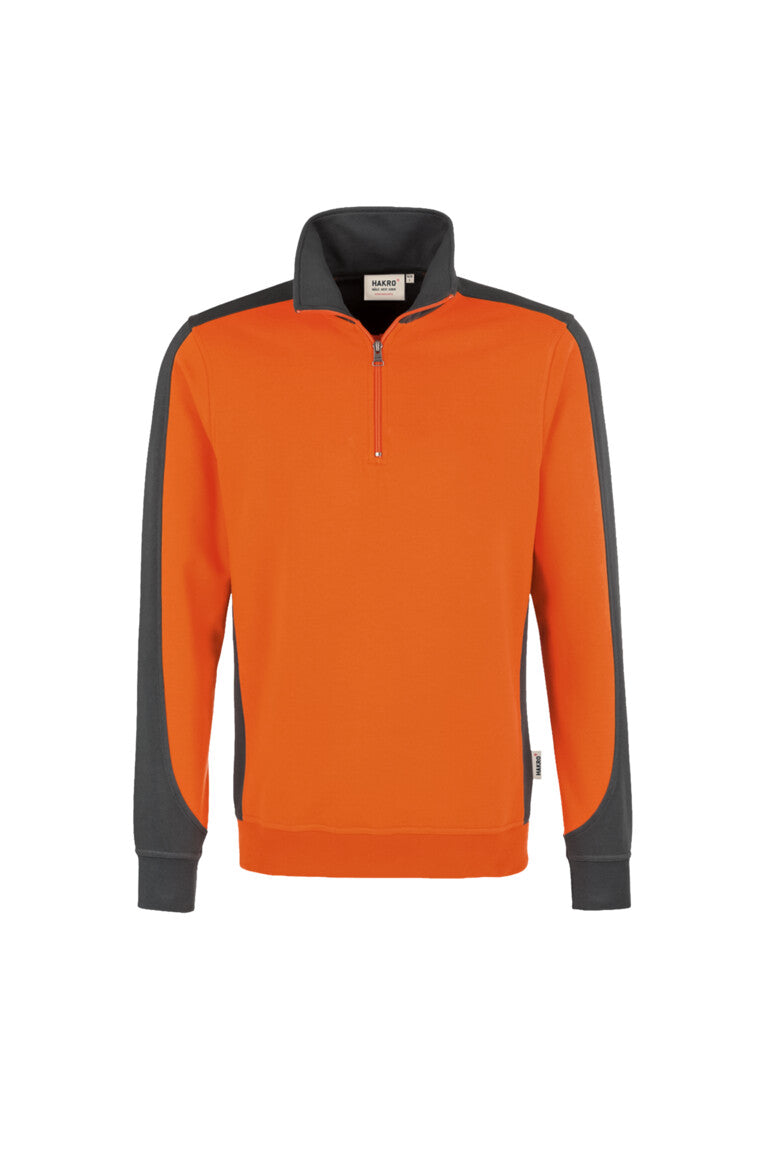 HAKRO Zip-Sweatshirt Contrast MIKRALINAR® (0476)