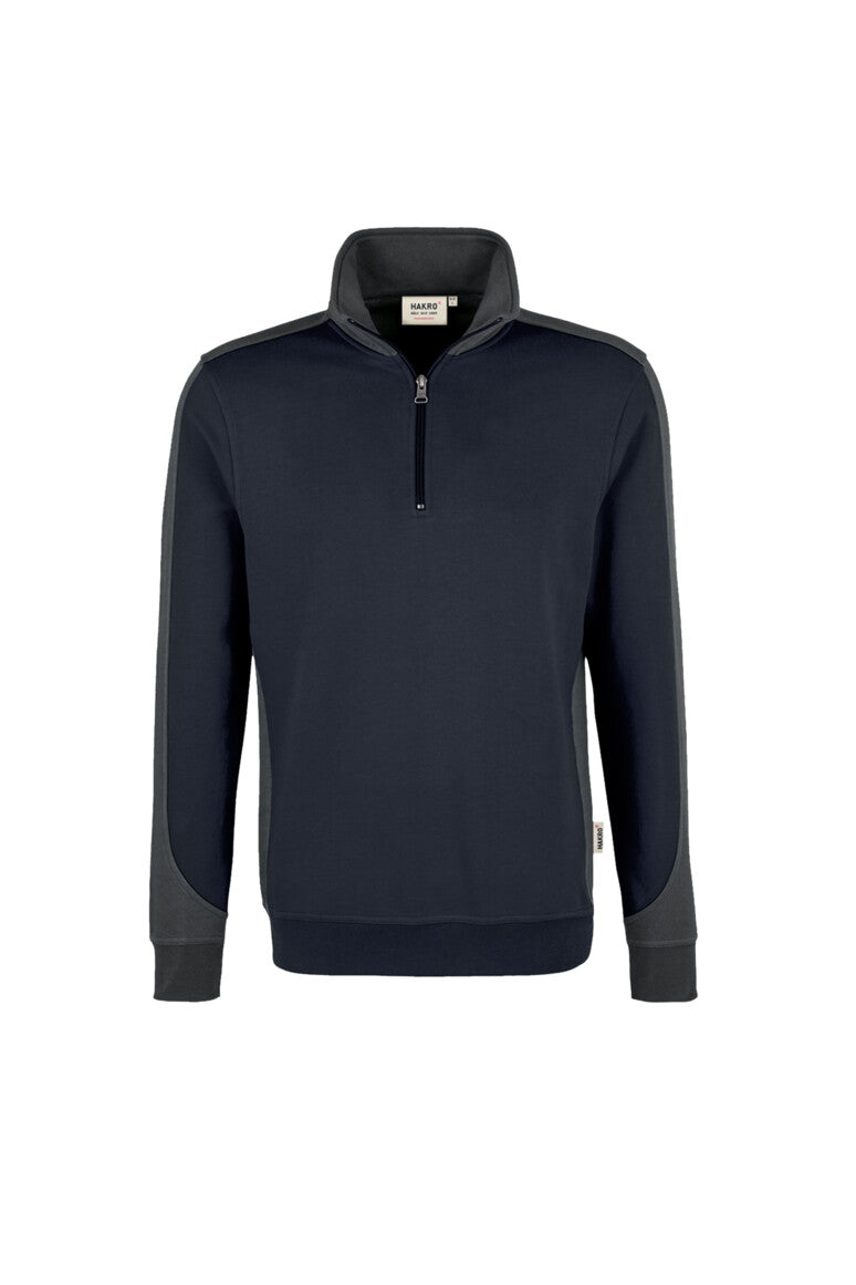 HAKRO Zip-Sweatshirt Contrast MIKRALINAR® (0476)
