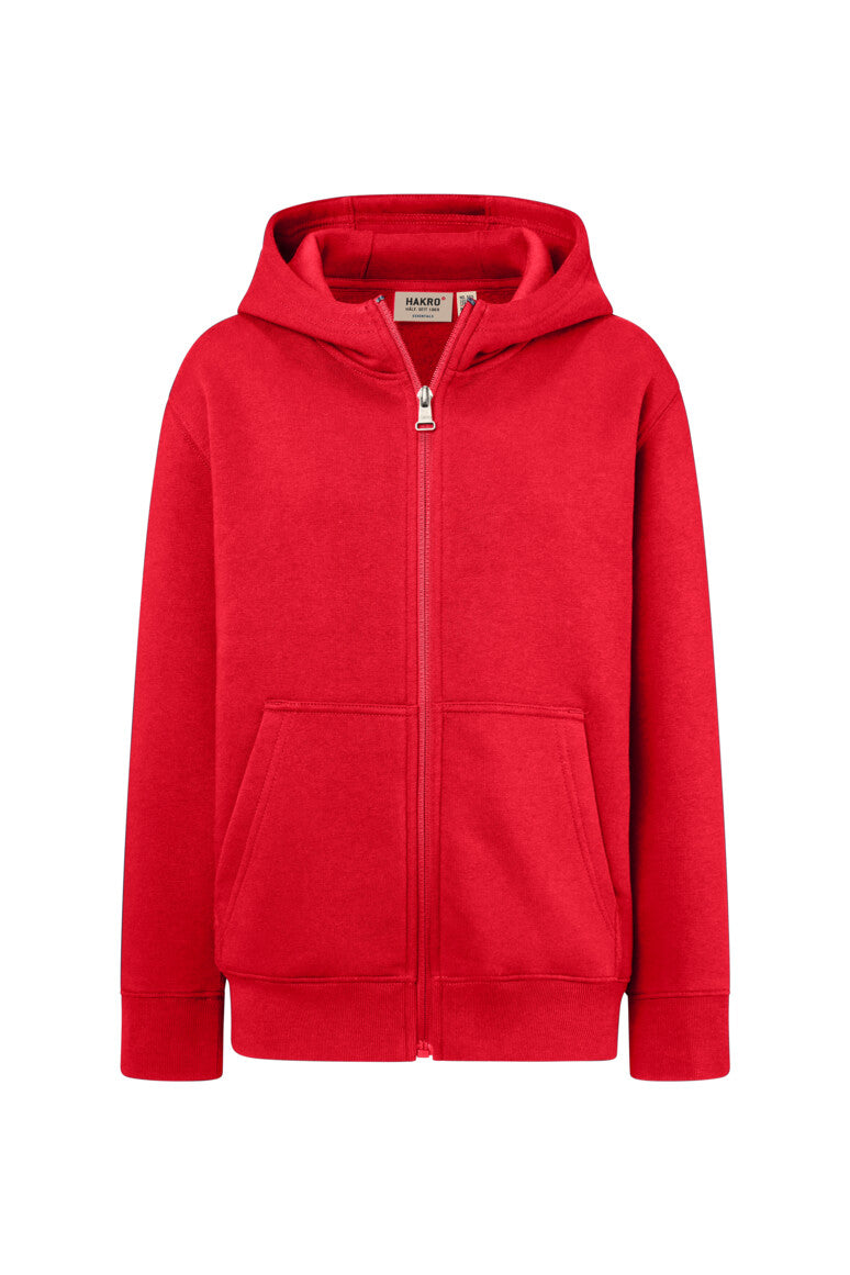 HAKRO Kinder Kapuzen-Sweatjacke Bio-Baumwolle (0565)