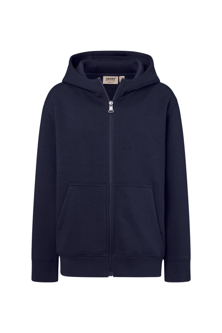 HAKRO Kinder Kapuzen-Sweatjacke Bio-Baumwolle (0565)