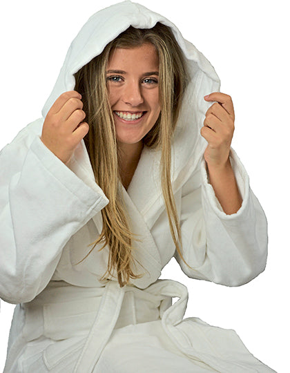 DeLuxe Velour Bathrobe with hood (AR029)