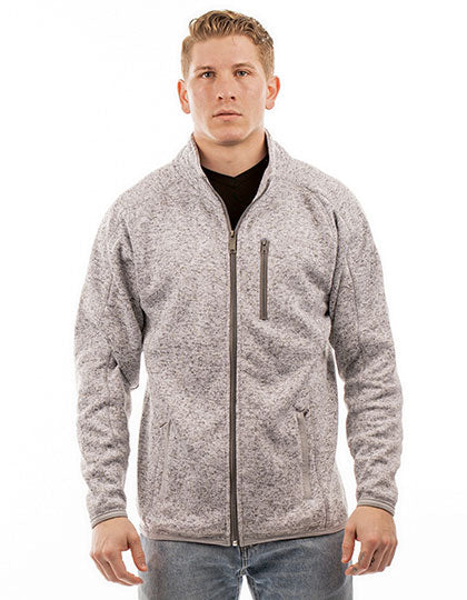 Men´s Full Zip Sweater Knit Jacket (BU3901)