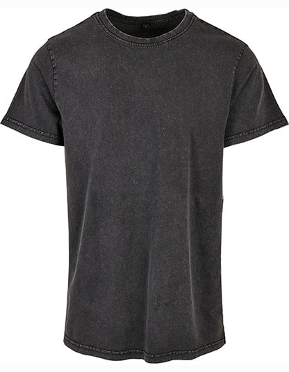 Acid Washed Round Neck Tee (BY190)