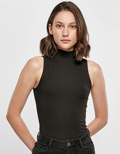 Ladies Sleeveless Turtleneck Body (BY235)