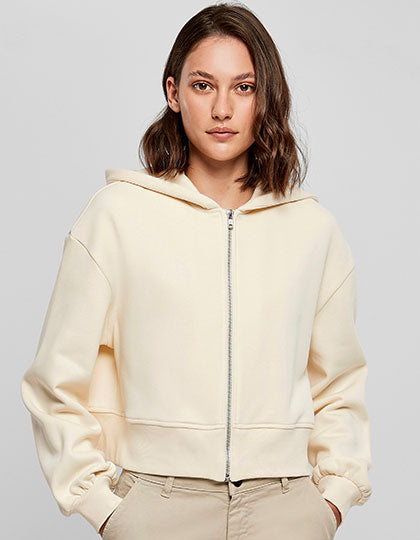 Ladies Short Oversized Zip Jacket (BY237)