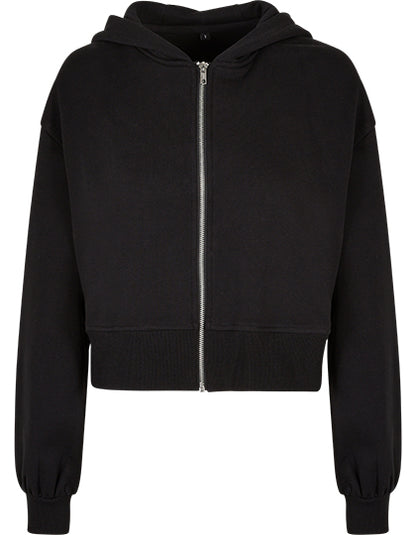 Ladies Short Oversized Zip Jacket (BY237)