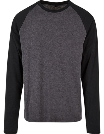 Men´s Contrast Raglan Longsleeve T-Shirt (BYBB023)