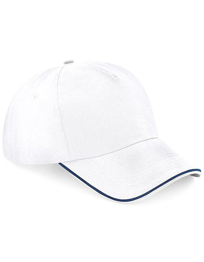 Authentic 5 Panel Cap - Piped Peak (CB25c)