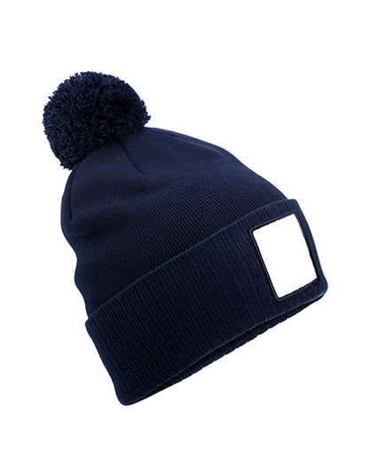 Appliqué Patch Pom Beanie (CB338R)