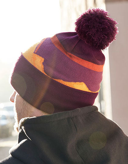 Mountain Peaks Pom Pom Beanie (CB395R)