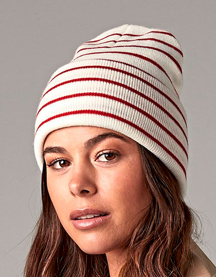 Original Deep Cuffed Striped Beanie (CB39R)
