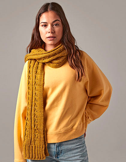 Cable Knit Melange Scarf (CB499)