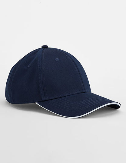 EarthAware® Classic Organic Cotton 6 Panel Cap - Sandwich Peak (CB820C)