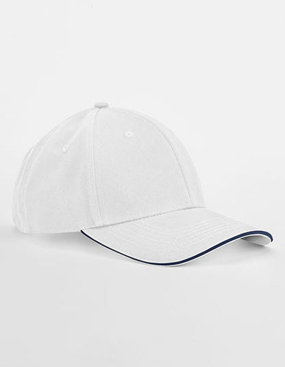 EarthAware® Classic Organic Cotton 6 Panel Cap - Sandwich Peak (CB820C)