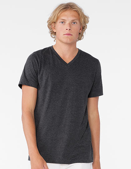 Unisex Heather CVC Short Sleeve V-Neck Tee (CV3005CVC)