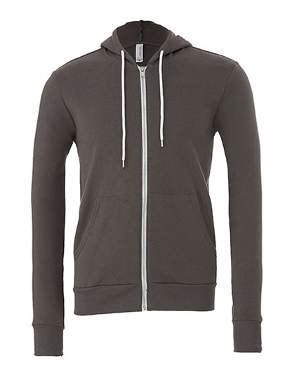 Unisex Poly-Cotton Fleece Full-Zip Hoodie (CV3739)