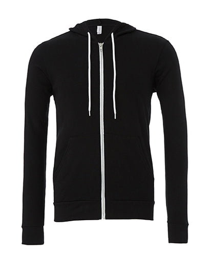 Unisex Poly-Cotton Fleece Full-Zip Hoodie (CV3739)