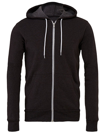 Unisex Poly-Cotton Fleece Full-Zip Hoodie (CV3739)