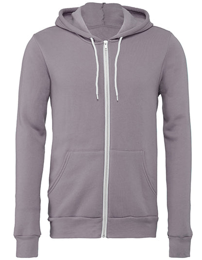 Unisex Poly-Cotton Fleece Full-Zip Hoodie (CV3739)