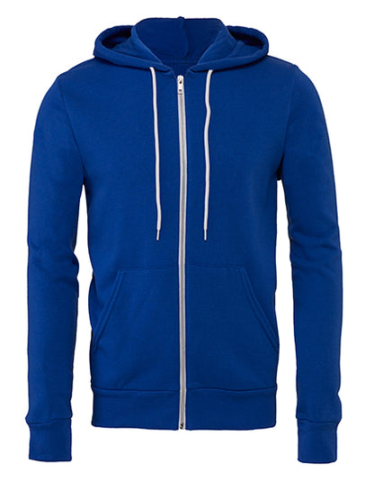 Unisex Poly-Cotton Fleece Full-Zip Hoodie (CV3739)