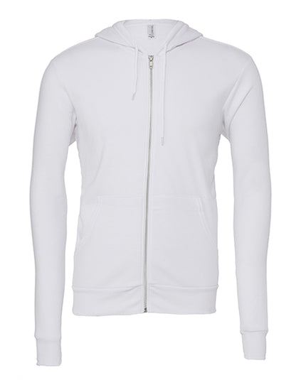 Unisex Poly-Cotton Fleece Full-Zip Hoodie (CV3739)