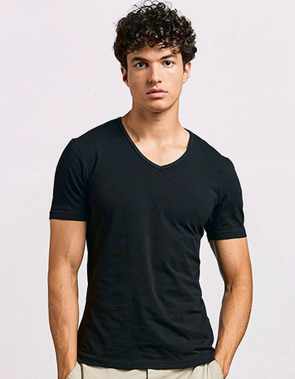 Men´s Slim Fit V-Neck-T (E3082)