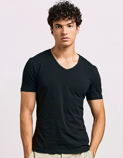 Men´s Slim Fit V-Neck-T (E3082)