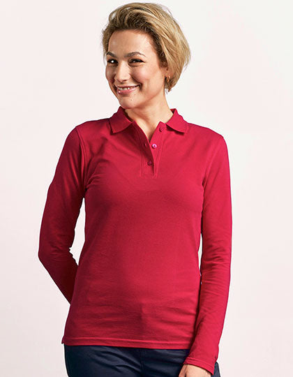 Women´s Heavy Polo Long Sleeve (E4605)