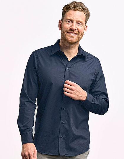 Men´s Poplin Shirt Long Sleeve (E6310)
