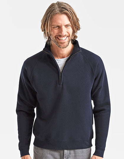Premium Zip Neck Raglan Sweat (F382)