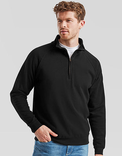 Classic Zip Neck Sweat (F382N)