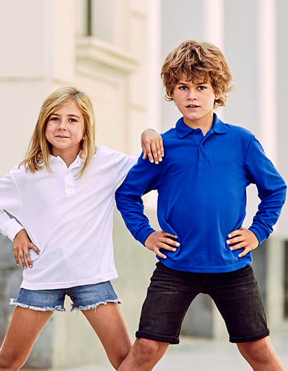 Kids´ Long Sleeve 65/35 Polo (F504K)