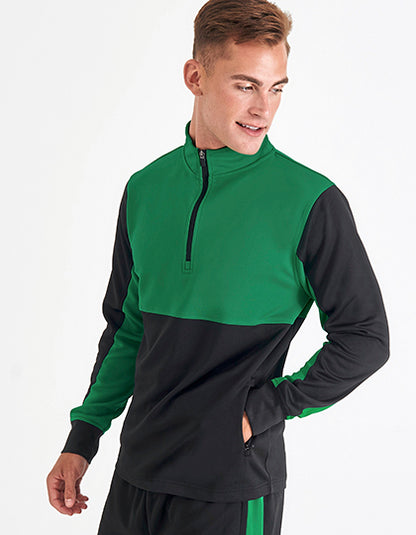 Adults 1/4 Zip Tracksuit Top (FH874)