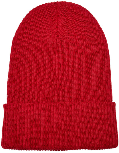Recycled Yarn Ribbed Knit Beanie (FX1504RY)