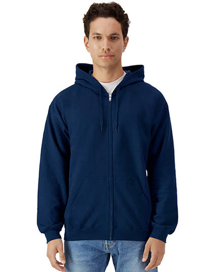 Softstyle® Midweight Fleece Adult Full Zip Hooded Sweatshirt (GSF600)