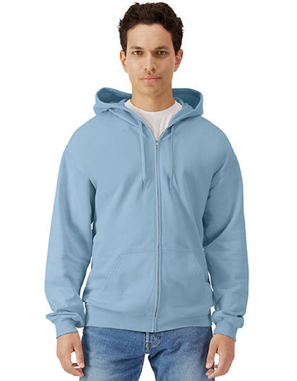 Softstyle® Midweight Fleece Adult Full Zip Hooded Sweatshirt (GSF600)