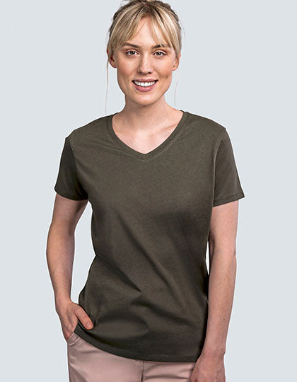 Women´s Luxury V-Neck Tees (HRM202)
