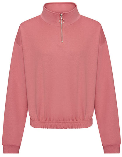 Women´s Cropped 1/4 Zip Sweat (JH037)