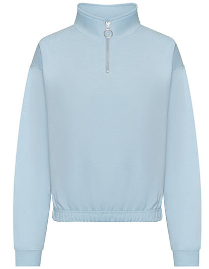 Women´s Cropped 1/4 Zip Sweat (JH037)