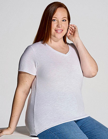 Ladies´ Curves Slub T-Shirt (JHK603)
