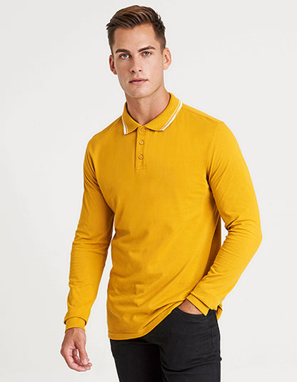 Long Sleeve Tipped 100 Polo (JP103)