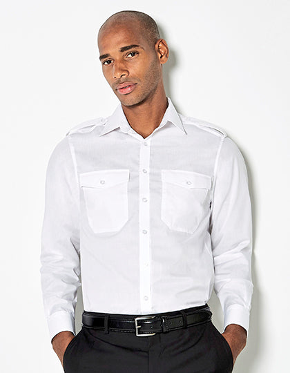 Men´s Tailored Fit Pilot Shirt Long Sleeve (K134)