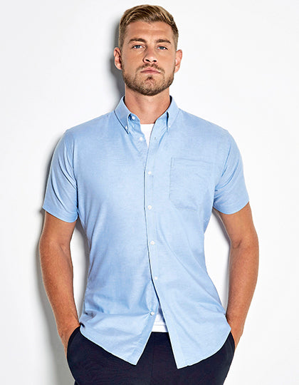 Men´s Slim Fit Workwear Oxford Shirt Short Sleeve (K183)
