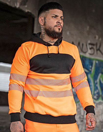 EOS Hi-Vis Workwear Hoody With Printing Area (KX1002)