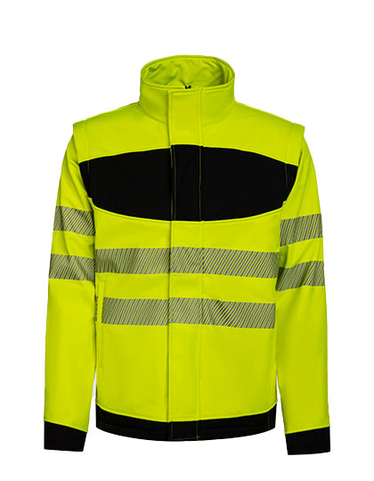 EOS Hi-Vis Workwear Softshell Jacket With Printing Area (KX1003)